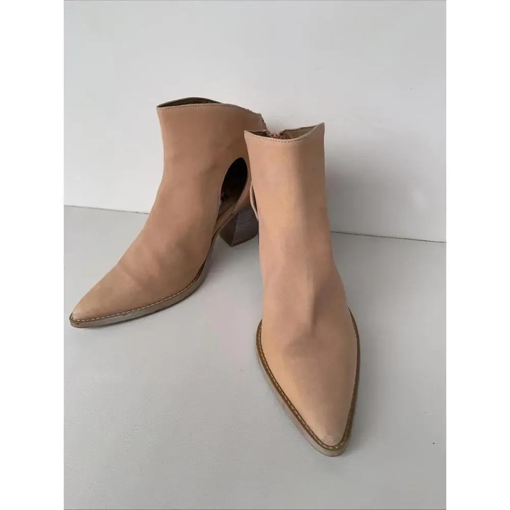 Free People Sienna Ankle Women's Boots - Toe Cognac EU 41  USA 10.5 11